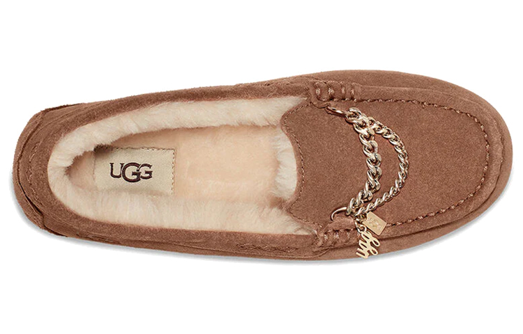 Shop (W) UGG Ansley Chain Loafer ''Chestnut'' Damen Slipper Braun 1127330-CHE