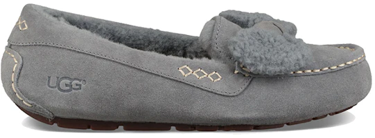 Order UGG Ansley 毛皮蝴蝶結 一鞋蹬 女士款 灰色
