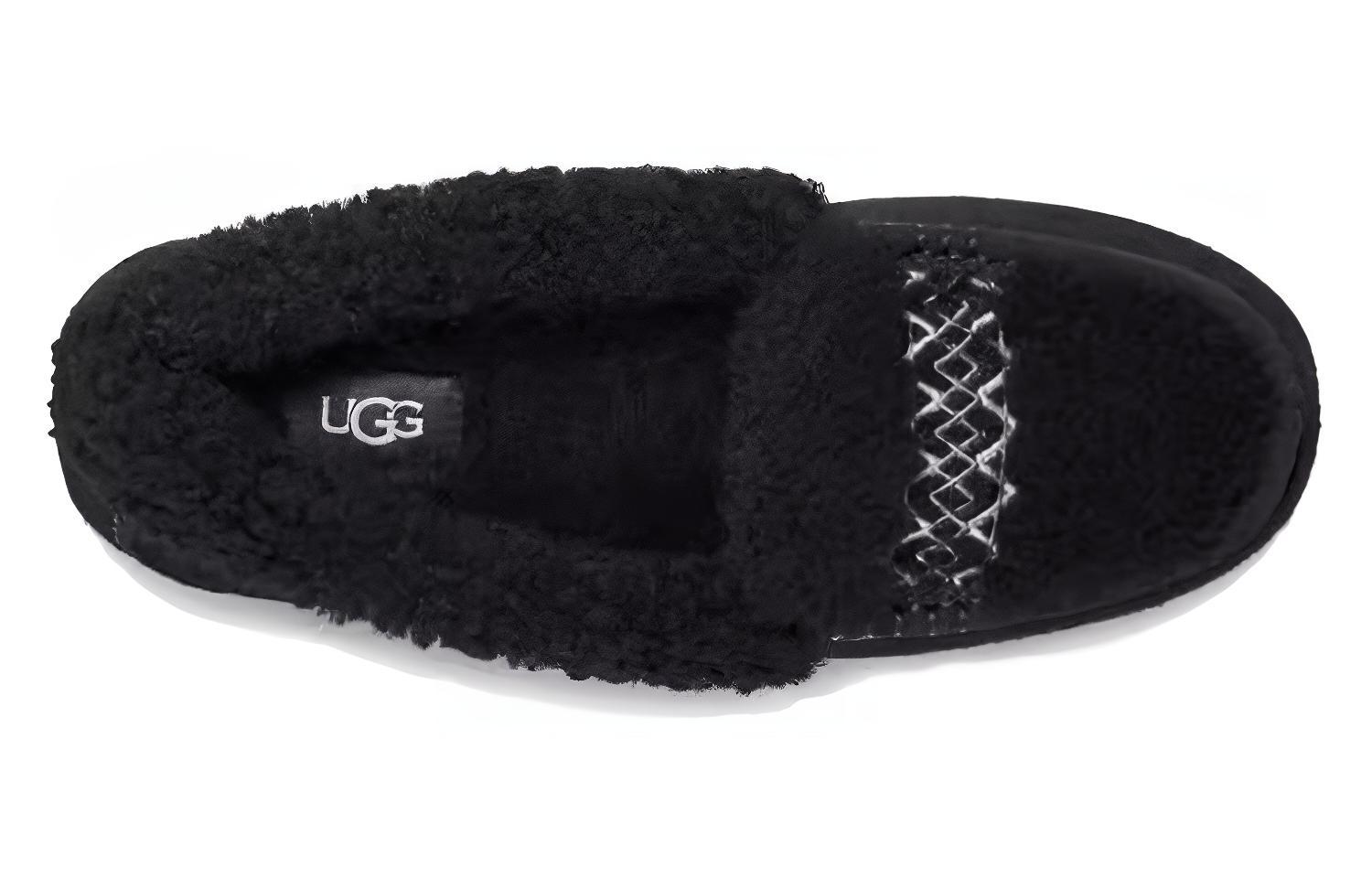 (W) UGG Ansley Slipper Heritage Braid Black 圖 3