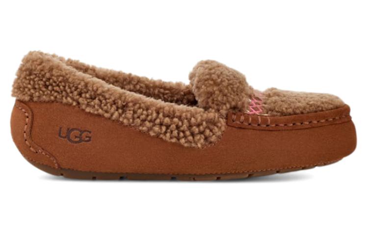 Order (W) UGG Ansley Slipper Heritage Braid Hardwood - Pantuflas Trenzadas Mujer. 1143975-HWD