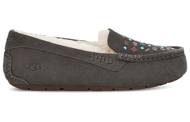Order (W) UGG Ansley Stud 2 (Rivets) Slip On Kelabu 1119100-CHRC