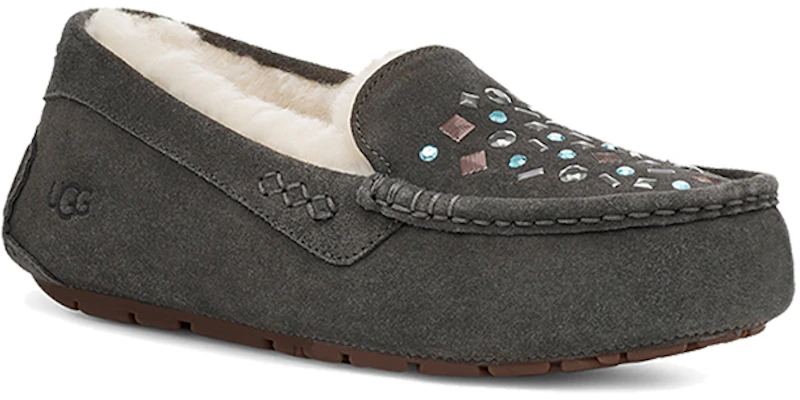 (W) UGG Ansley Stud 2 (Rivets) Slip On Kelabu 1119100-CHRC Lookbook (W) UGG Ansley Stud 2 (Rivets) Slip On Kelabu 1119100-CHRC
