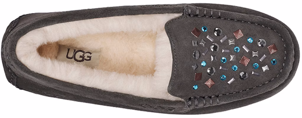 (Women) UGG Ansley Stud 2 (Rivets) Slip on Grey 1119100-CHRC Purchase (Women) UGG Ansley Stud 2 (Rivets) Slip on Grey 1119100-CHRC