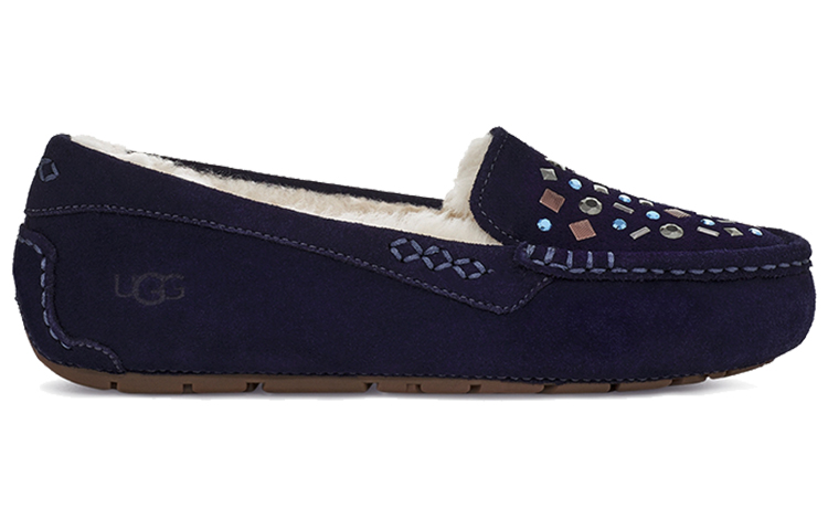 Order (W) UGG Ansley Stud 2 (Rivets) Kasut Gelangsar Biru Tua 1119100-MDL
