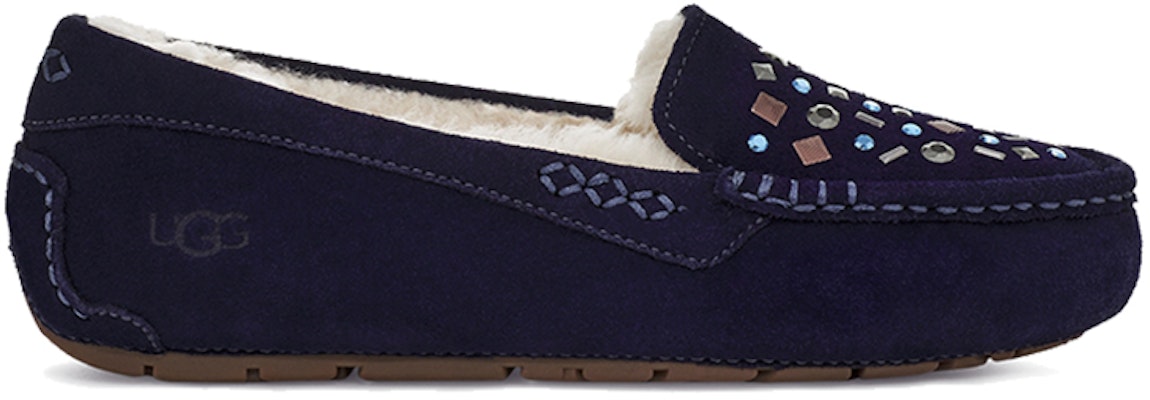 (Women) UGG Ansley Stud 2 (Rivets) Slip on Navy 1119100-MDL Order (Women) UGG Ansley Stud 2 (Rivets) Slip on Navy 1119100-MDL