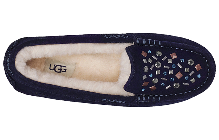 Purchase (W) UGG Ansley Stud 2 (Rivets) Kasut Gelangsar Biru Tua 1119100-MDL