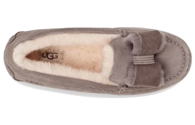 Purchase UGG Ansley Twinface Bow 安思麗 雙面羊皮 蝴蝶結款 低筒平底鞋 女款 藍灰色 加絨