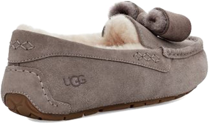 UGG Ansley Twinface Bow 安思麗 雙面羊皮 蝴蝶結款 低筒平底鞋 女款 藍灰色 加絨 Shop UGG Ansley Twinface Bow 安思麗 雙面羊皮 蝴蝶結款 低筒平底鞋 女款 藍灰色 加絨