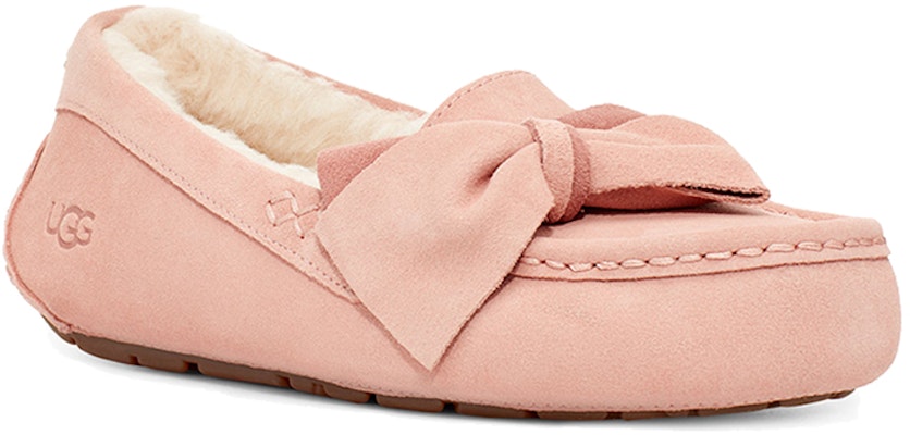 UGG Ansley 雙色蝴蝶結 加絨平底鞋 女款 粉紅色 Lookbook UGG Ansley 雙色蝴蝶結 加絨平底鞋 女款 粉紅色