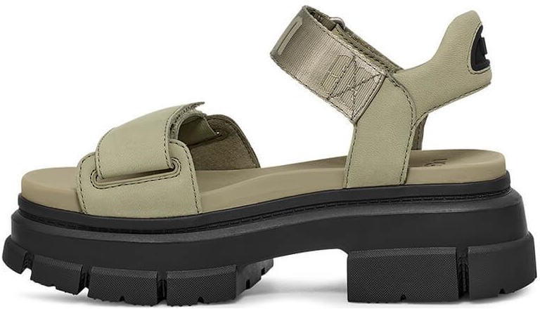 women-ugg-sandal-green-velcro-chunky-heel-1136764-sdc