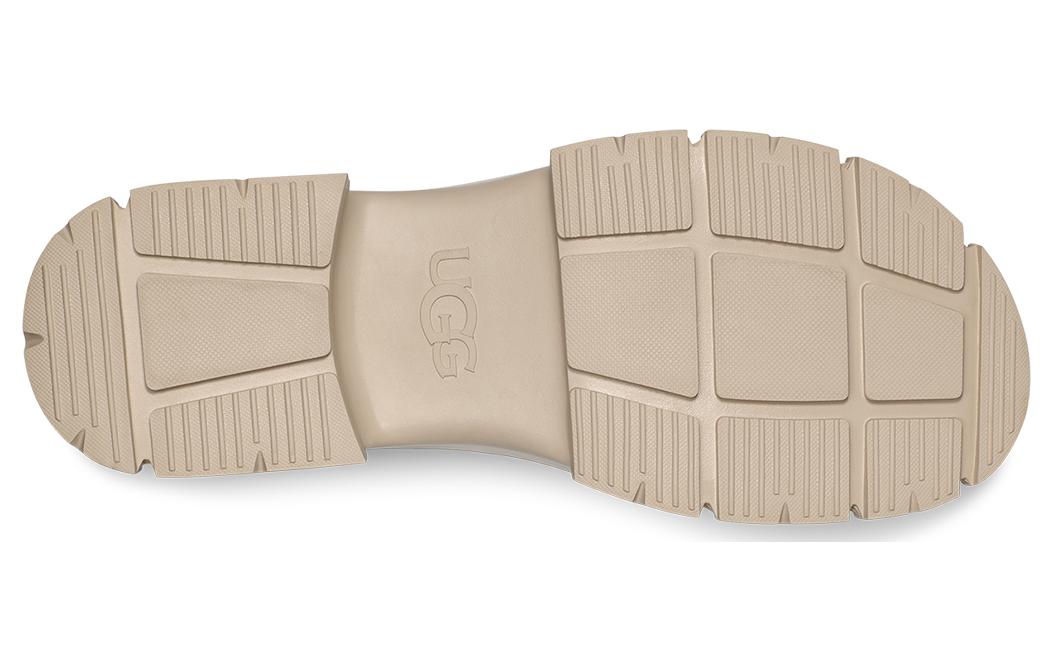 Shop UGG 織物 百搭簡約 時尚涼拖 女款 苔綠色