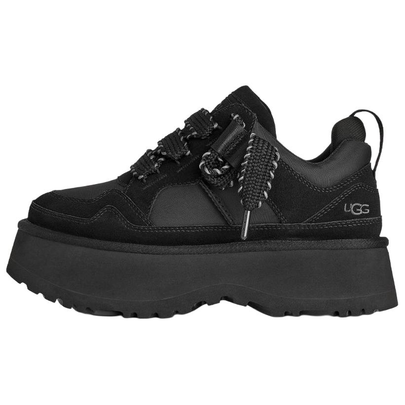 (Women) UGG Astromel Retro Black Low-Top Casual Leather Shoes. 1171541-BLK