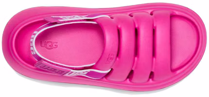 Lookbook atmos pink x UGG Sport Yeah 塑膠 舒適休閒 時尚涼鞋 女款 火龍果色