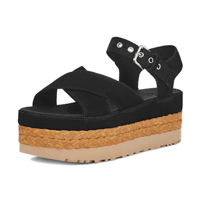 (W) UGG Aubrey Ankle Sandal 'Black'