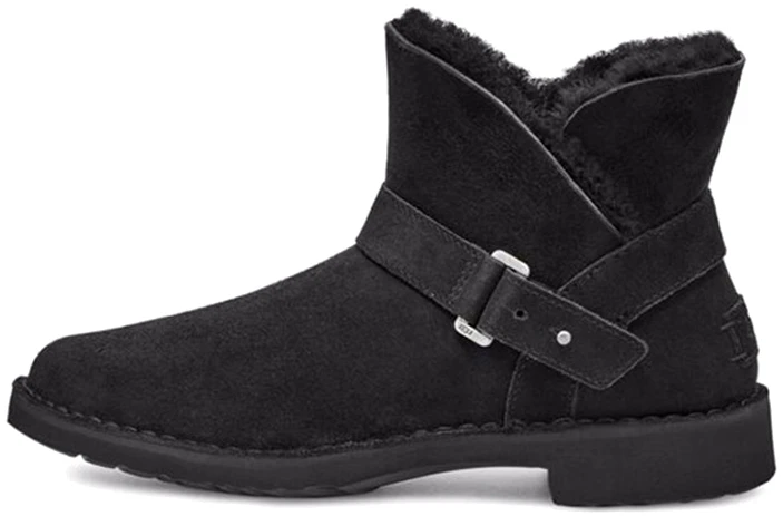 women-ugg-aubrielle-classic-casual-fleece-lined-ankle-snow-boots-black-1120700-blk