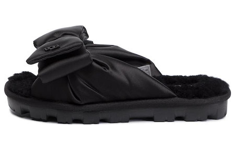 (Women) UGG Australia Lushette 'Black Satin Bow' 1106873-BLK