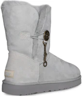 Shop UGG 絨面 舒適百搭 中筒 雪靴 女款 灰色