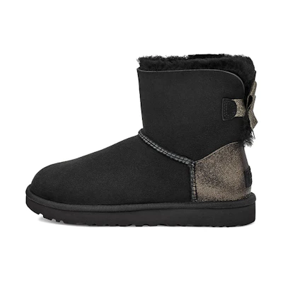 (W) UGG Bailey Bow Glitz 'Mini Black'