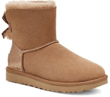 Lookbook UGG Bailey Bow Glitz 迷你蝴蝶結 中短筒 雪地靴 女性款 栗色