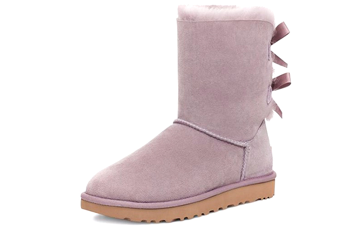 Lookbook UGG Bailey Bailey Bow II 貝莉蝴蝶結加絨 雪地靴 女款 粉紫色