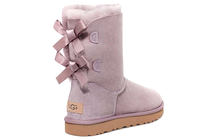 Shop UGG Bailey Bailey Bow II 貝莉蝴蝶結加絨 雪地靴 女款 粉紫色