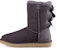 (W) UGG Bailey Bow II 2.0 Bulu Lembut Ungu Kelabu 1016225-NHT