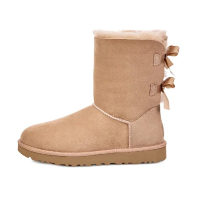 (W) UGG Bailey Bow II 'Brown Yellow'