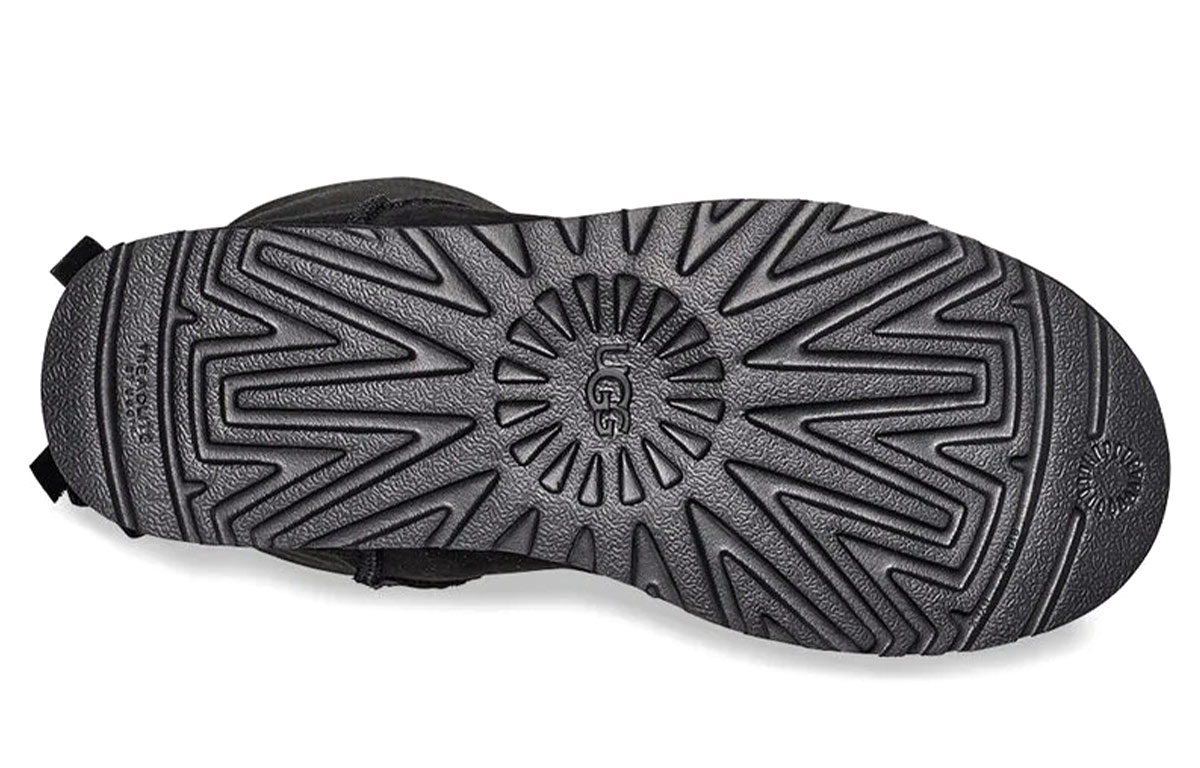 (W) UGG Bailey Bow II Black Pink Snow Boots 圖 6