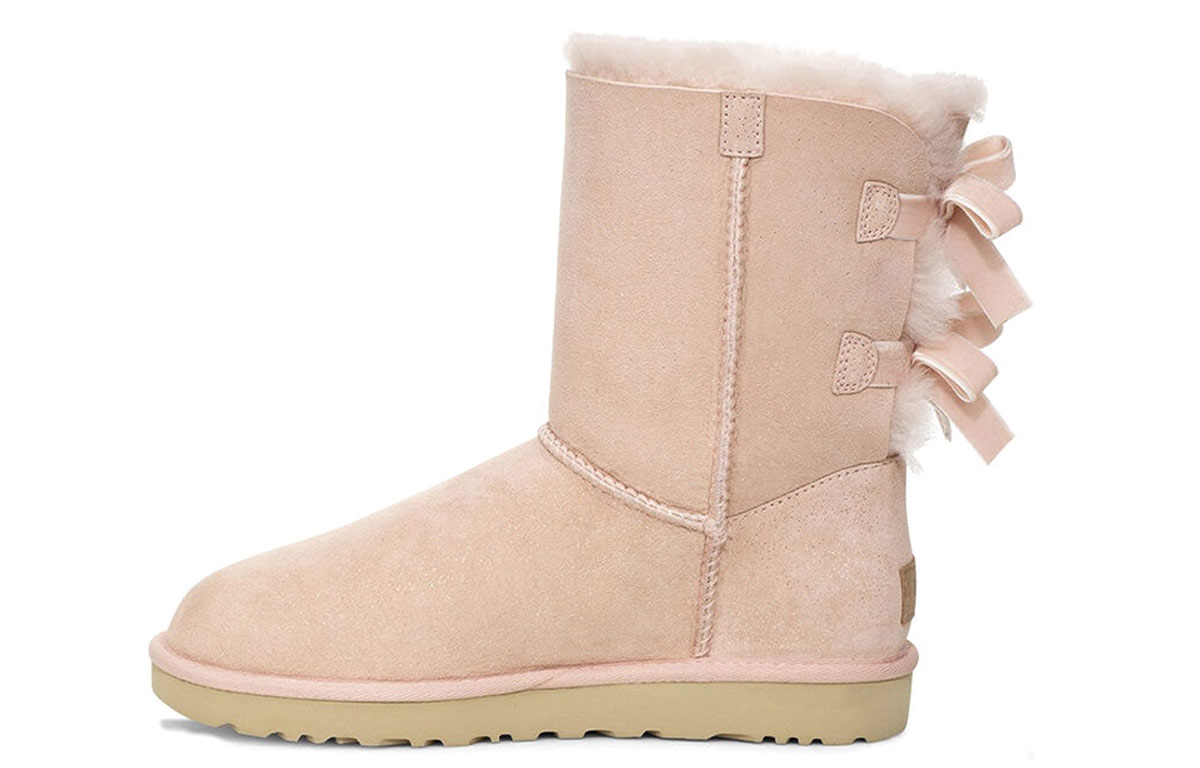 (W) UGG Bailey Bow II Pink Snow Boots