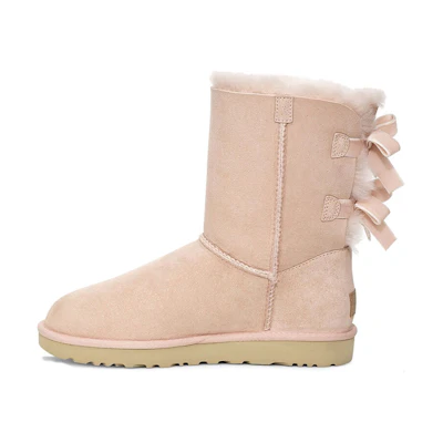 (W) UGG Bailey Bow II Pink Snow Boots