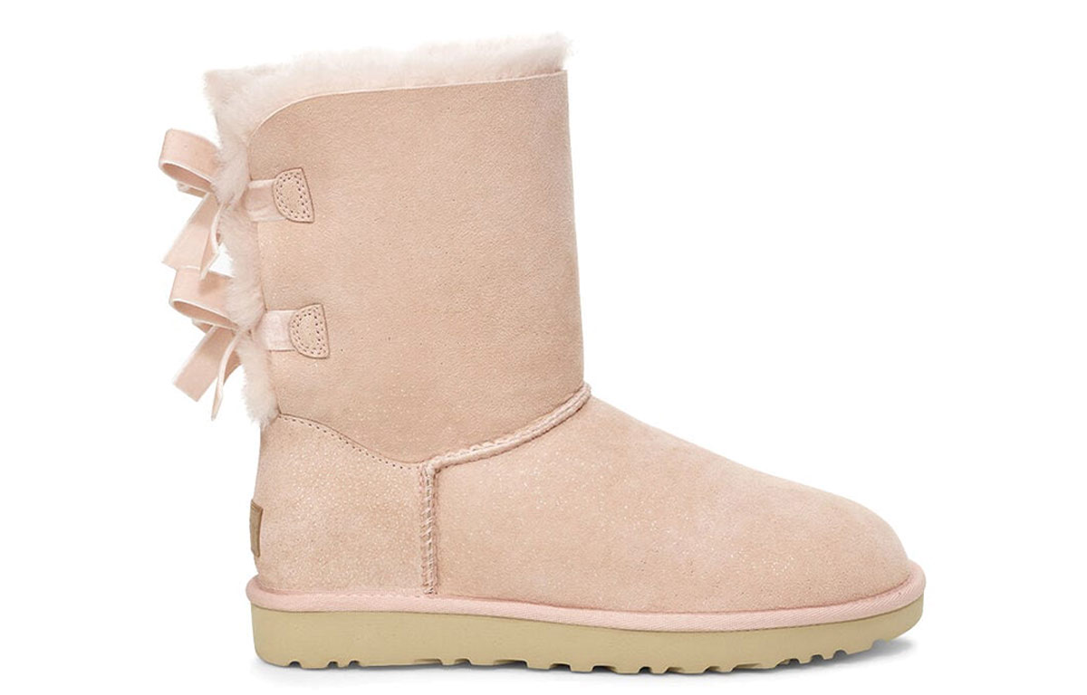 (W) UGG Bailey Bow II Pink Snow Boots 圖 2