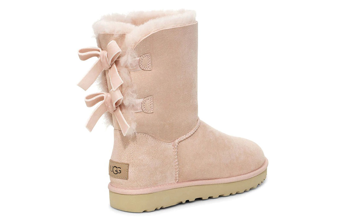 (W) UGG Bailey Bow II Pink Snow Boots 圖 4