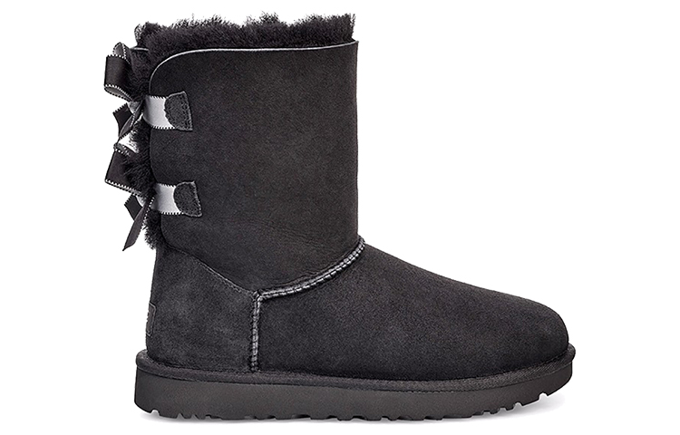 (W) UGG Bailey Bow II Shimmer 'Black Double Bow' 圖 2
