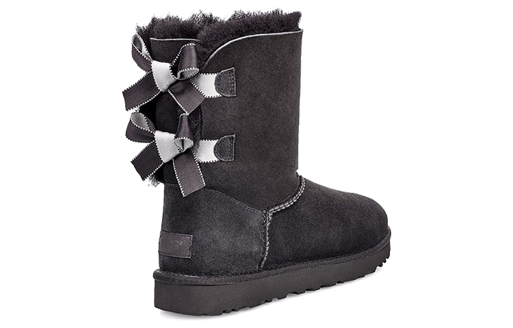 (W) UGG Bailey Bow II Shimmer 'Black Double Bow' 圖 3