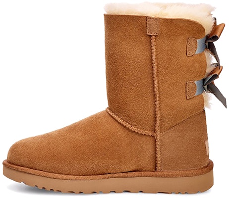 (Women) UGG Bailey Bow II Shimmer 'Suede Fashion Bow Mid-Calf Boot Brown' 1102937-CHE Buy (Women) UGG Bailey Bow II Shimmer 'Suede Fashion Bow Mid-Calf Boot Brown' 1102937-CHE