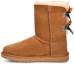 Buy (W) UGG Bailey Bow II Shimmer ''Suede Mode Strik Halverwege Kuit Laarzen Bruin'' 1102937-CHE