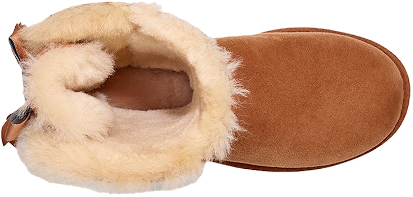 (Women) UGG Bailey Bow II Shimmer 'Suede Fashion Bow Mid-Calf Boot Brown' 1102937-CHE Shop (Women) UGG Bailey Bow II Shimmer 'Suede Fashion Bow Mid-Calf Boot Brown' 1102937-CHE