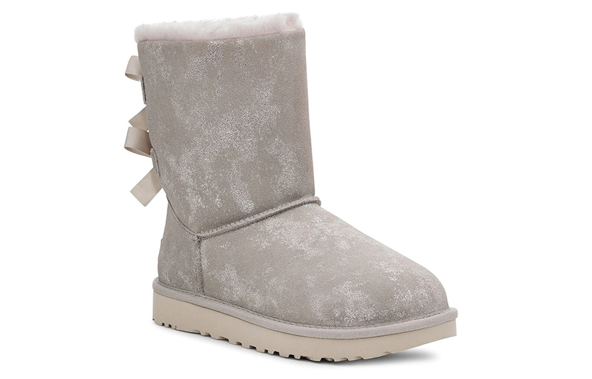 (W) UGG Bailey Bow II Snow Boots Gray 圖 3