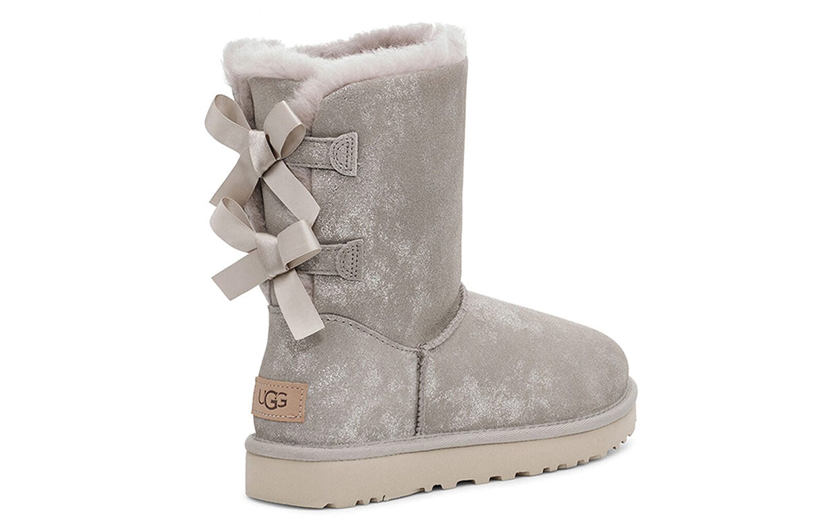 (W) UGG Bailey Bow II Snow Boots Gray 圖 4