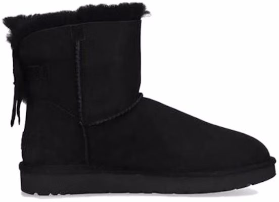 UGG Bailey 經典蝴蝶結 中筒雪地靴 女式 黑色 Order UGG Bailey 經典蝴蝶結 中筒雪地靴 女式 黑色