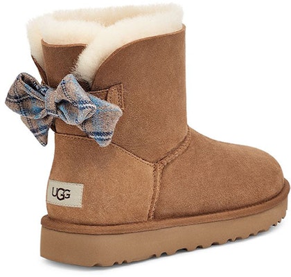 (Women) UGG Mini Bailey Bow Plaid Ribbon 1119115-CHE Shop (Women) UGG Mini Bailey Bow Plaid Ribbon 1119115-CHE