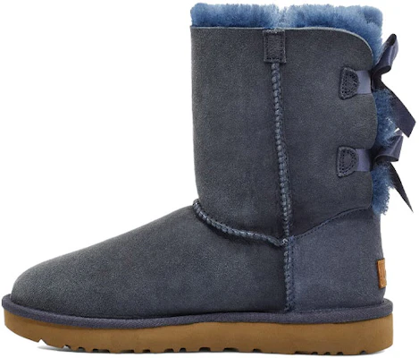 (Women) UGG Bailey Bow II Boot Fleece Lined High Top Navy Blue 1016225-NAVY Buy (Women) UGG Bailey Bow II Boot Fleece Lined High Top Navy Blue 1016225-NAVY