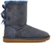 Order (W) UGG Bailey Bow II But Fleece Berlapis Tinggi Biru Tua 1016225-NAVY