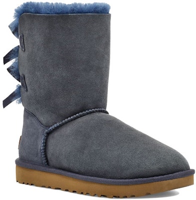 (W) UGG Bailey Bow II Sepatu Bot Fleece Lined Tinggi Biru Tua 1016225-NAVY Lookbook (W) UGG Bailey Bow II Sepatu Bot Fleece Lined Tinggi Biru Tua 1016225-NAVY