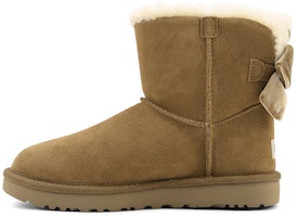 (Women) UGG Mini Bailey Bow Velvet Ribbon 2.0 'Chestnut Brown' 1118975-CHE (Women) UGG Mini Bailey Bow Velvet Ribbon 2.0 'Chestnut Brown' 1118975-CHE