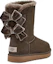 Shop (Women) UGG Bailey Bow Velvet Snow Boots Brown 1118854-ESPR
