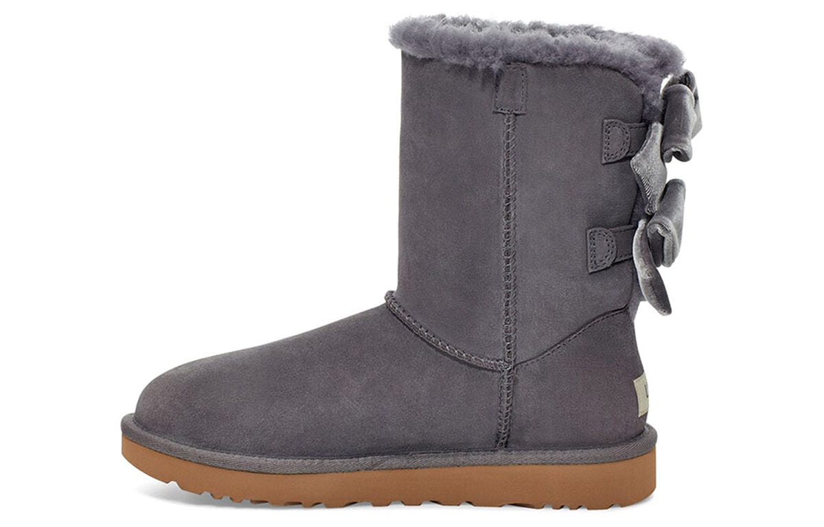 (Women) UGG Bailey Bow Velvet Snow Boots Purple 1118854-NHT