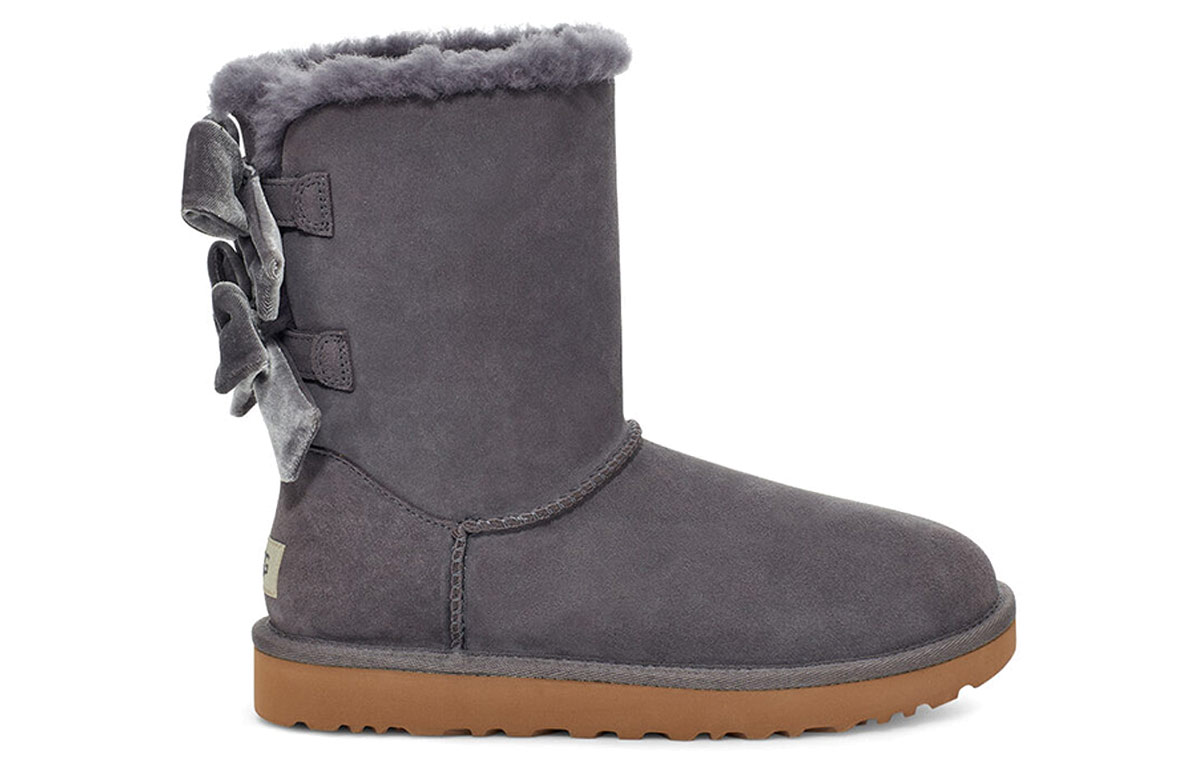 Order (W) UGG Bailey Bow Botas de Nieve Terciopelo Morado 1118854-NHT