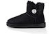 (W) UGG Mini Bailey Button Bling Fleece Lined 'Hitam Putih' 1016554-BLK