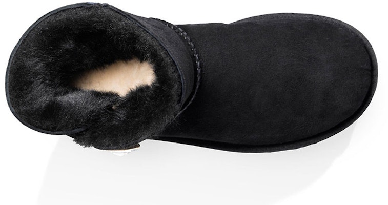 (Women) UGG Mini Bailey Button Bling Fleece Lined 'Black White' 1016554-BLK Lookbook (Women) UGG Mini Bailey Button Bling Fleece Lined 'Black White' 1016554-BLK